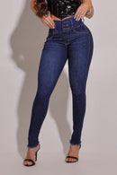 Calça Jeans Modeladora Mega Bumbum Skinny CH95